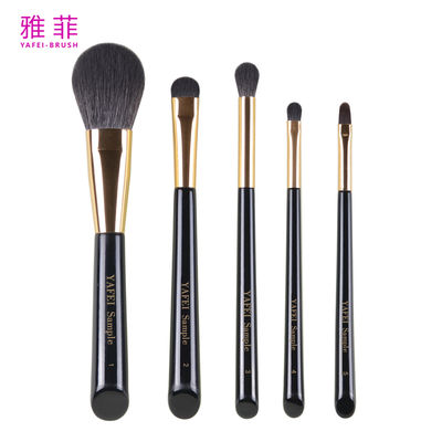 購入 291A01205 トラベル用ポータブルメイクブラシ5本セット カスタムロゴ入りメイクブラシセット オンライン製造