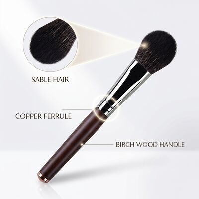 買う メイクアップブラシセット 中型舌型 クラシックサベルヘアブレンドブラシ プロのメイクアーティストと美容院のための理想的な20 オンライン製造