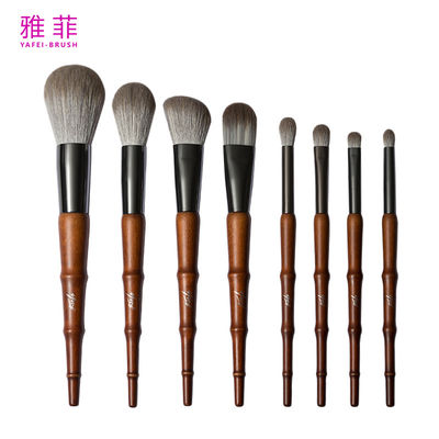 267A87108 模倣 バンブー ベーガン メイクアップ ブラシセット 8PCS フルフィー 合成 カスタマイズ